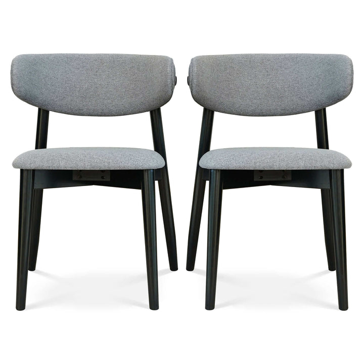 The Korbin Grey Fabric Dining Chair (Set of 2) Era and Style Inspired Home Décor 9