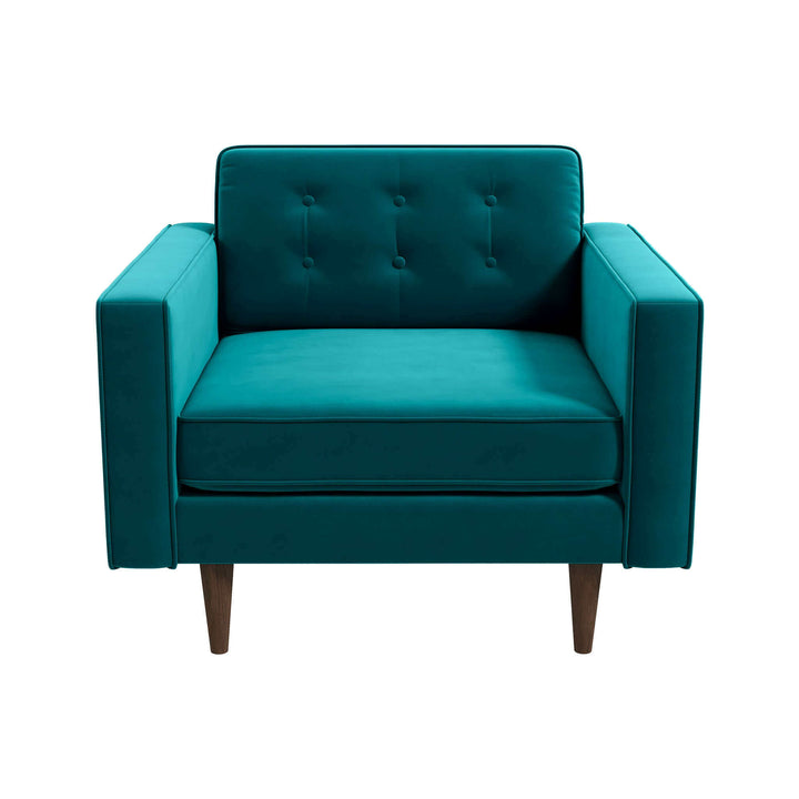 The Casey Teal Velvet Lounge Chair Era and Style Inspired Home Décor 8