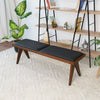 The Keira Black Vegan Leather Bench Era and Style Inspired Home Décor 3