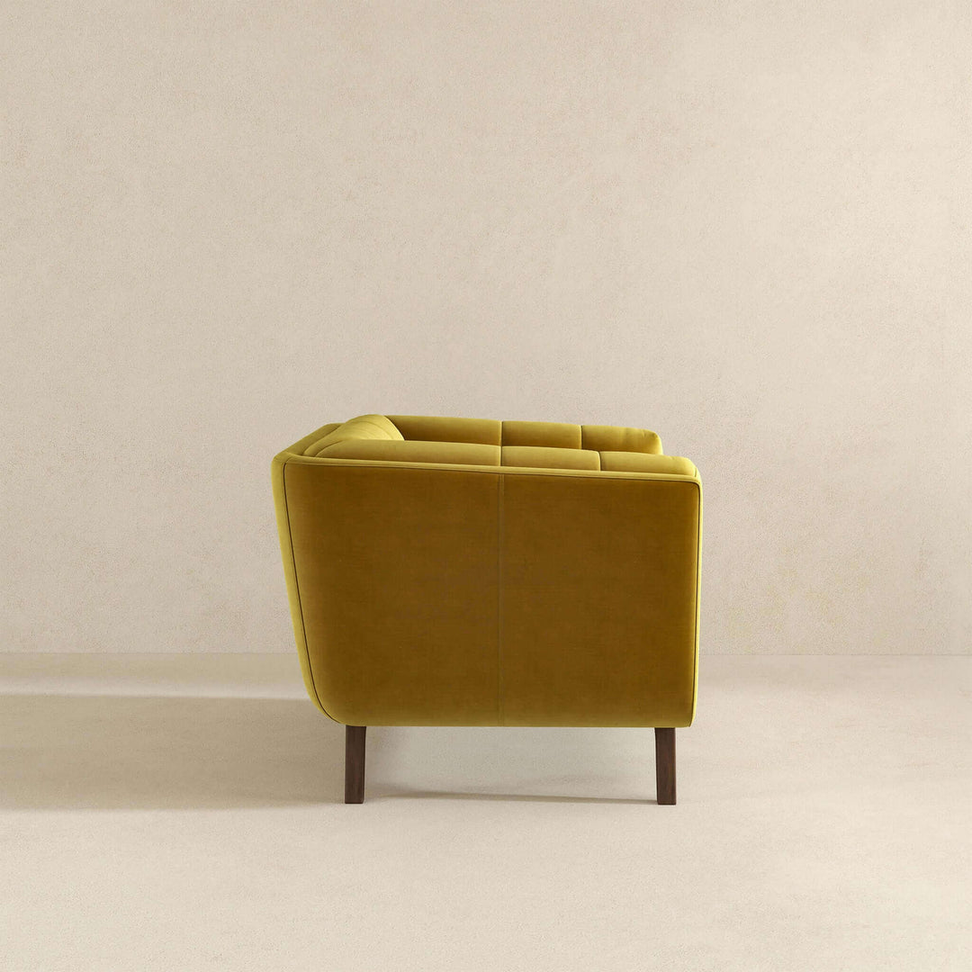 The Addison Mid Century Modern Gold Velvet Lounge Chair Era and Style Inspired Home Décor 5