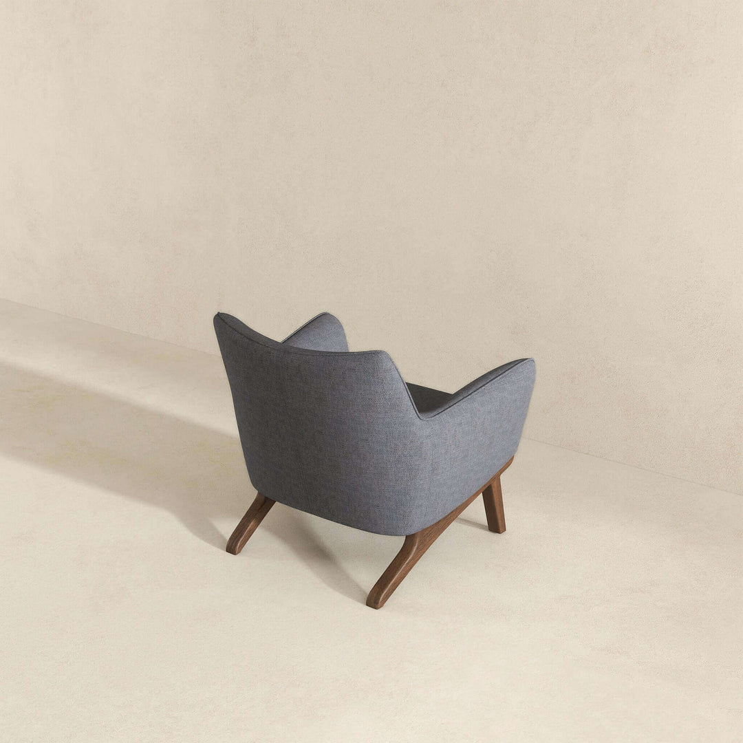 The Brayden Mid Century Modern Sea Side Gray Linen Armchair Era and Style Inspired Home Décor 6