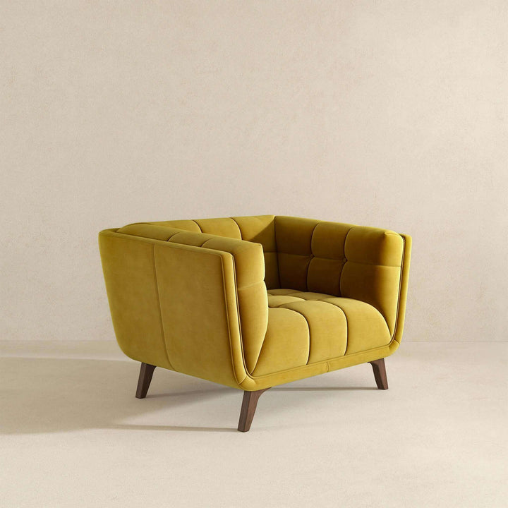 The Addison Mid Century Modern Gold Velvet Lounge Chair Era and Style Inspired Home Décor 4