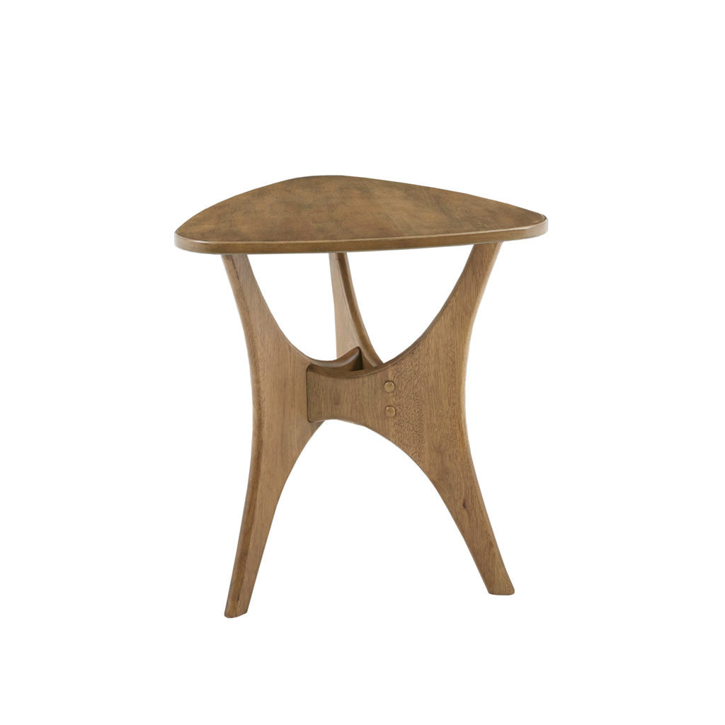 Ink+Ivy Blaze Triangle Wood Side Table