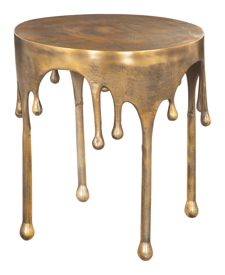 The Drip Side Table Antique Brass  Era and Style Inspired Home Decor 1