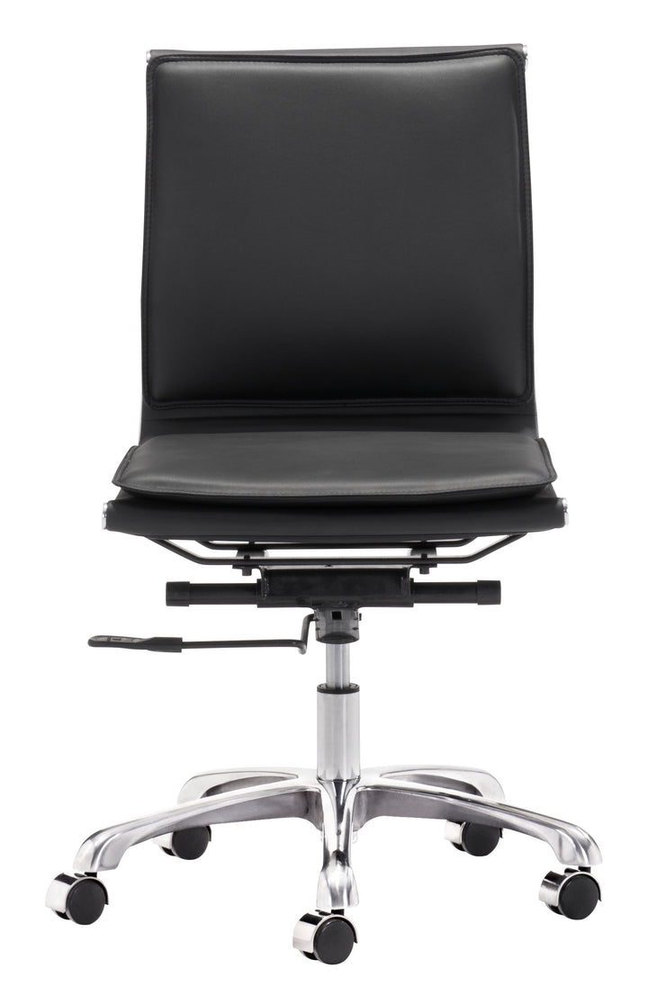 The Lider Plus Armless Office Chair Black  Era and Style Inspired Home Decor 1