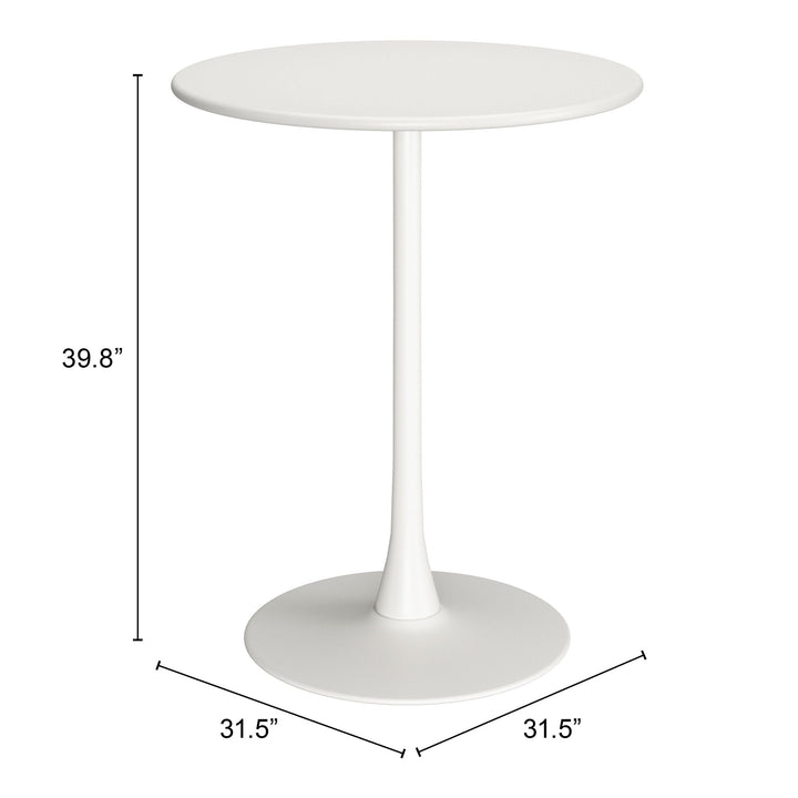 The Soleil Bar Table White  Era and Style Inspired Home Decor 1