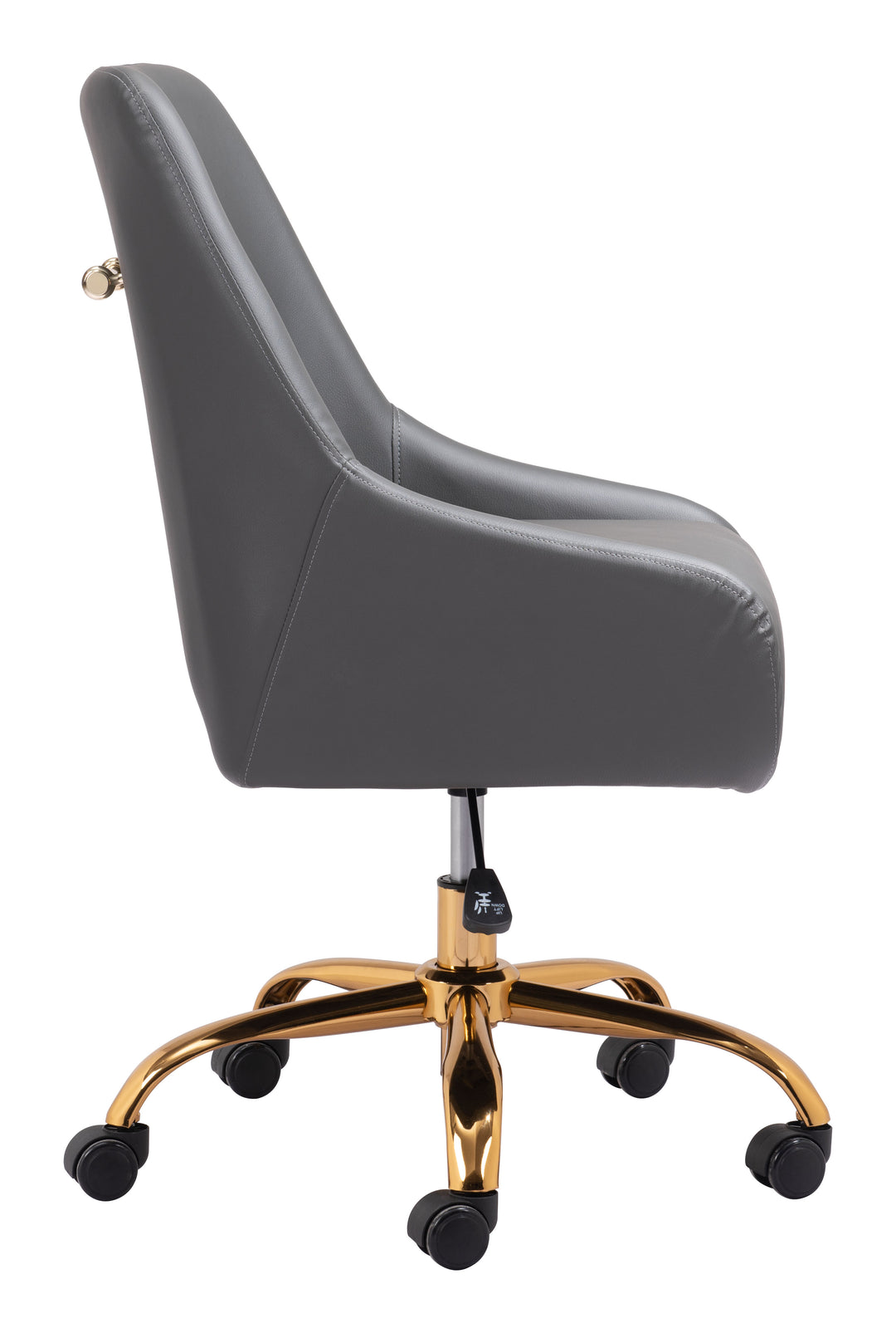 The Madelaine Office Chair Gray & Gold  Era and Style Inspired Home Decor 1