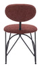 The Novi Dining Chair (Set of 2) Maroon Brown  Era and Style Inspired Home Decor 1