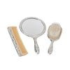 Ornate Vanity Set with Comb, Brush & Mirror