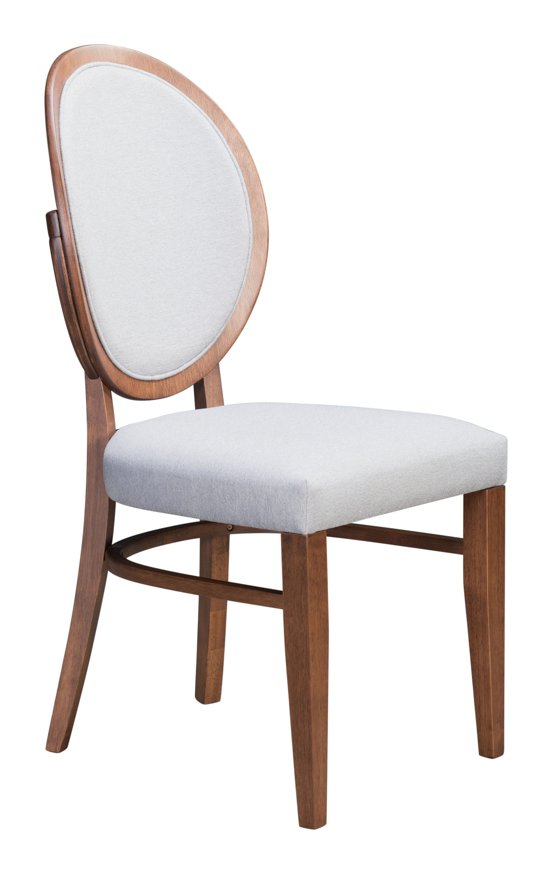 The Regents Dining Chair (Set of 2) Walnut & Light Gray  Era and Style Inspired Home Decor 1