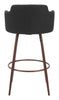 The Kono Swivel Barstool (Set of 2) Black & Walnut  Era and Style Inspired Home Decor 1