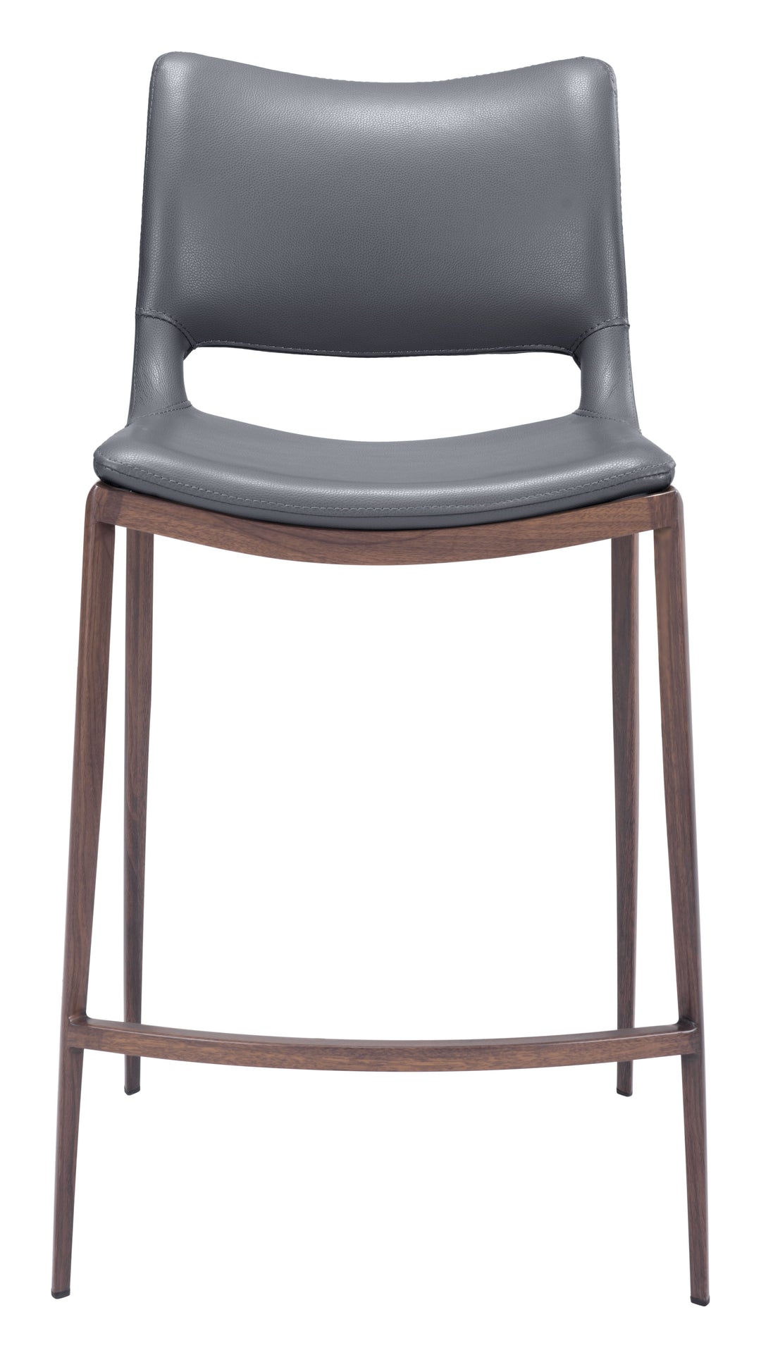 The Ace Counter Stool (Set of 2) Dark Gray & Walnut  Era and Style Inspired Home Decor 1