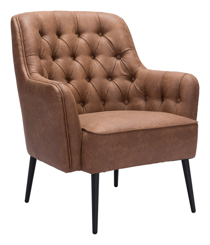 The Tasmania Accent Chair Vintage Brown  Era and Style Inspired Home Decor 1