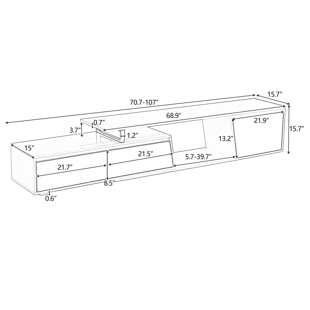 Modern Minimalist Extendable TV Stand