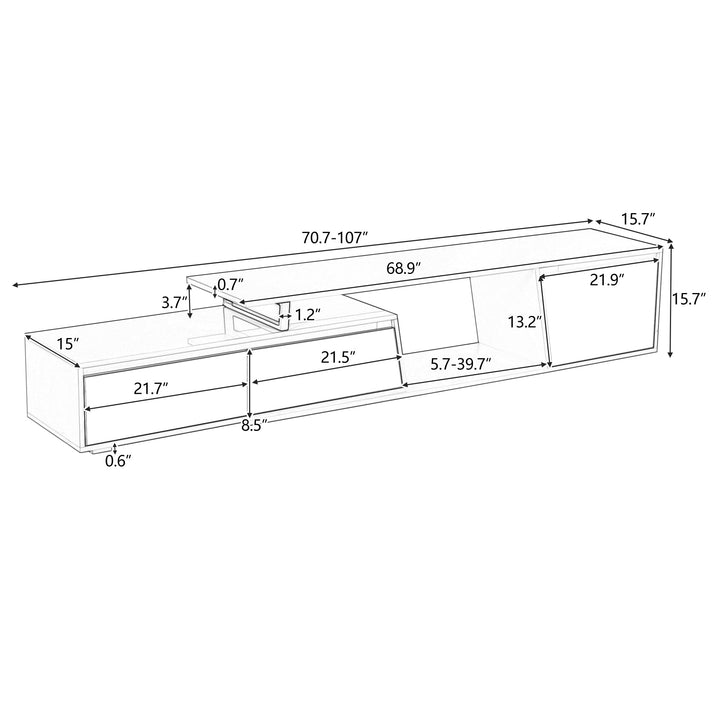 Modern Minimalist Extendable TV Stand