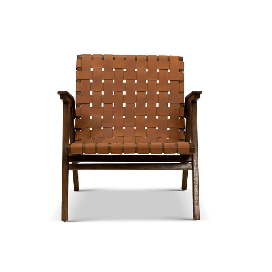 The David Genuine Leather Teak Lounge Chair Era and Style Inspired Home Décor 1