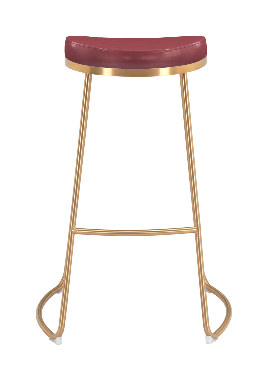 The Bree Barstool (Set of 2) Burgundy & Gold  Era and Style Inspired Home Decor 1