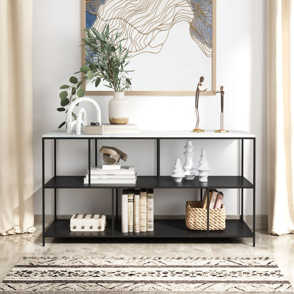 The Singularity Console Table White & Black  Era and Style Inspired Home Decor 1