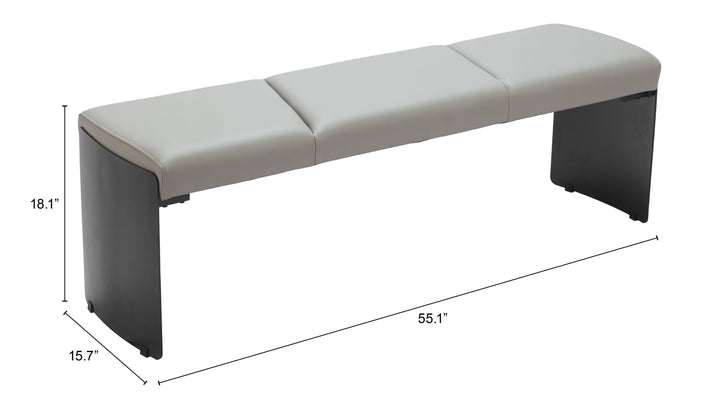 The Mur Bench Gray  Era and Style Inspired Home Decor 1