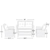 4-Piece Tengbian Outdoor Patio Furniture Set