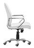 The Enterprise Low Back Office Chair White  Era and Style Inspired Home Decor 1