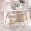 The Desi Counter Stool (Set of 2) White & Gold  Era and Style Inspired Home Decor 1