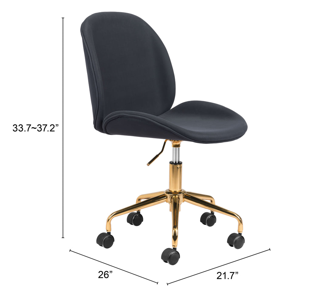 The Miles Office Chair Black  Era and Style Inspired Home Decor 1