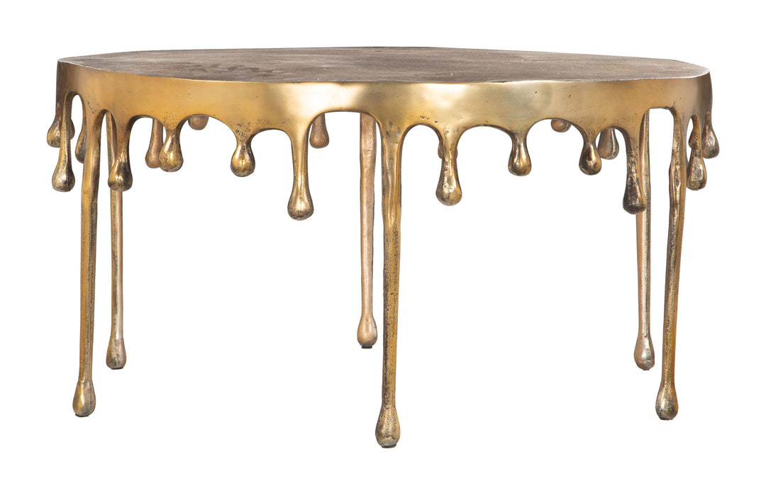 The Drip Coffee Table Antique Brass  Era and Style Inspired Home Decor 1