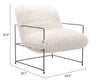 The Pelut Accent Chair White  Era and Style Inspired Home Decor 1