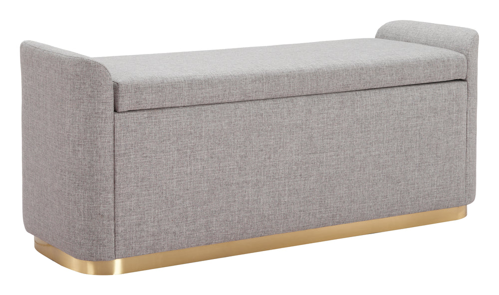 The Dobo Storage Bench Gray  Era and Style Inspired Home Decor 1