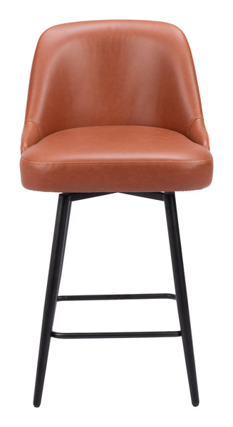 The Keppel Swivel Counter Stool Brown  Era and Style Inspired Home Decor 1