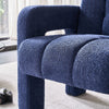 Wide Boucle Upholstered Accent Chair