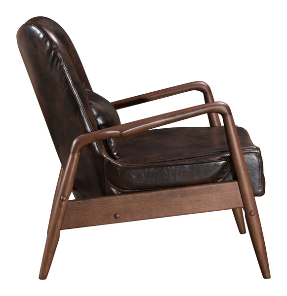 Bully Lounge Chair & Ottoman in Brown