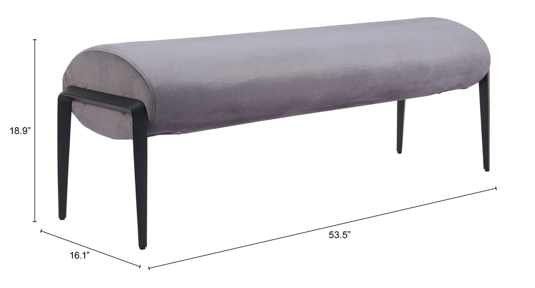 The Glatt Bench Gray  Era and Style Inspired Home Decor 1