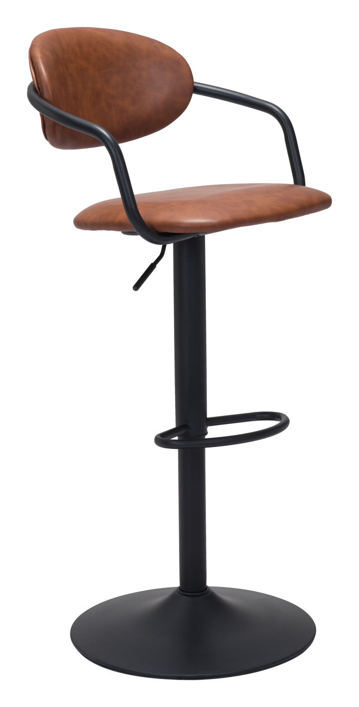 The Kirby Barstool Vintage Brown & Black  Era and Style Inspired Home Decor 1