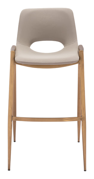 The Desi Barstool (Set of 2) Beige & Gold  Era and Style Inspired Home Decor 1