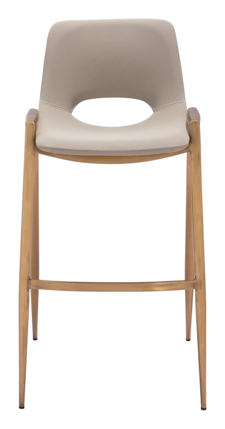 The Desi Barstool (Set of 2) Beige & Gold  Era and Style Inspired Home Decor 1