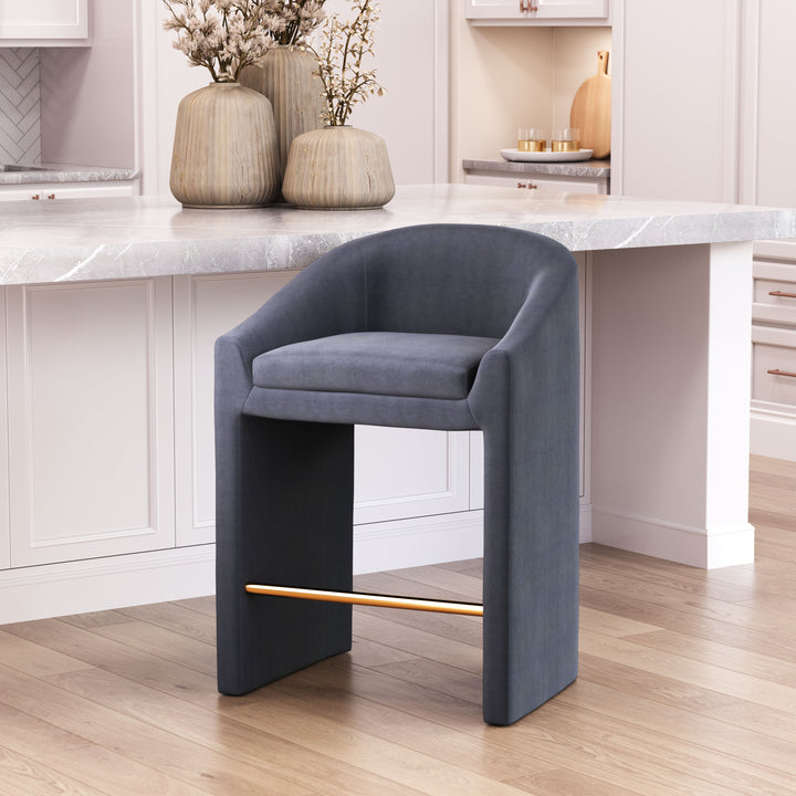 The Emas Counter Stool Midnight Gray  Era and Style Inspired Home Decor 1