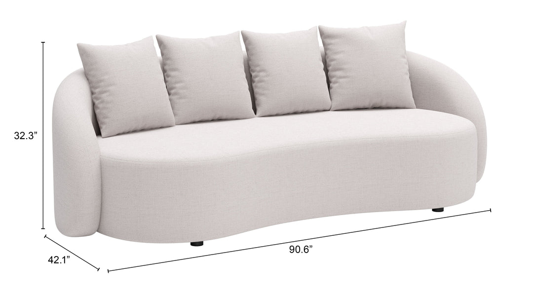 The Sunny Isles Sofa Beige  Era and Style Inspired Home Decor 1