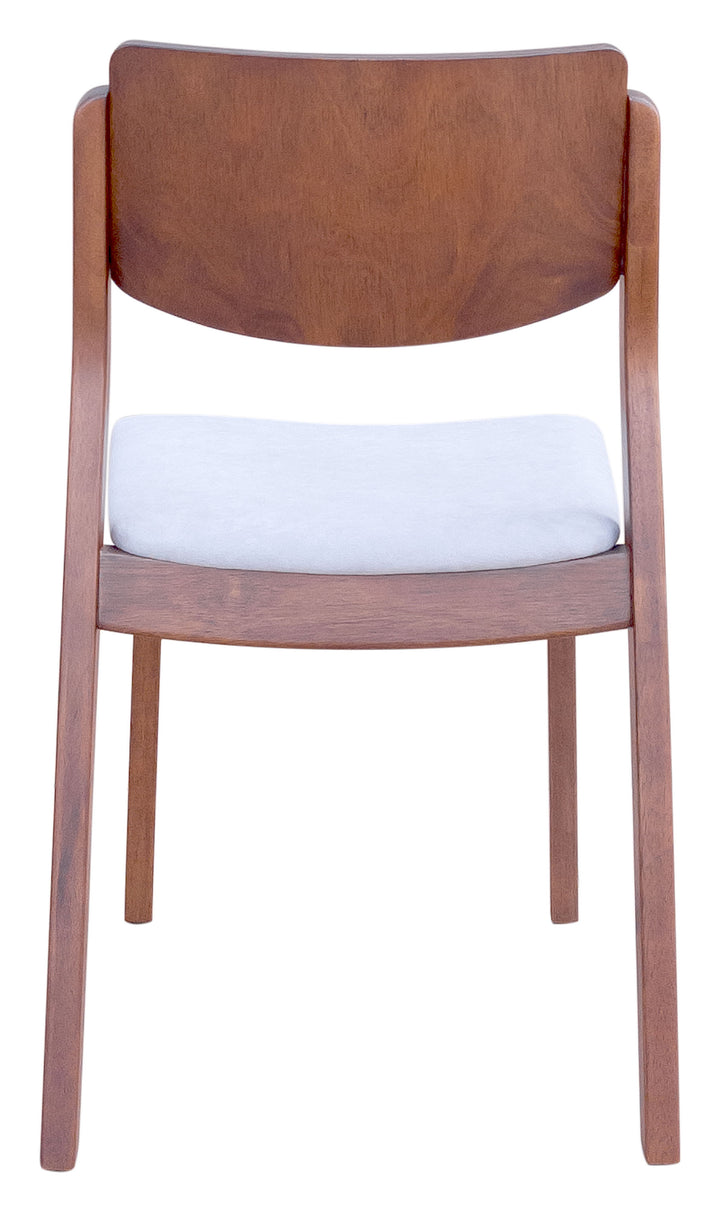 The Desdamona Dining Chair (Set of 2) Light Gray & Walnut  Era and Style Inspired Home Decor 1