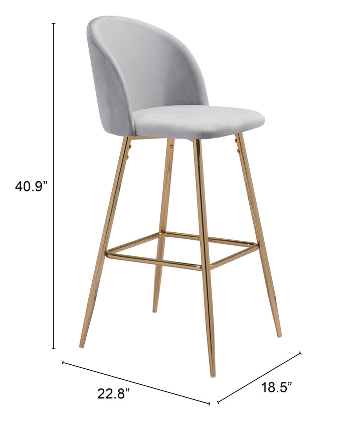 The Cozy Barstool Gray & Gold  Era and Style Inspired Home Decor 1