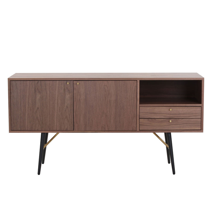 Mid-Century Modern Sideboard TV Stand with 2 Door and 2 drawers