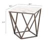 The Tintern End Table White & Antique Bronze  Era and Style Inspired Home Decor 1