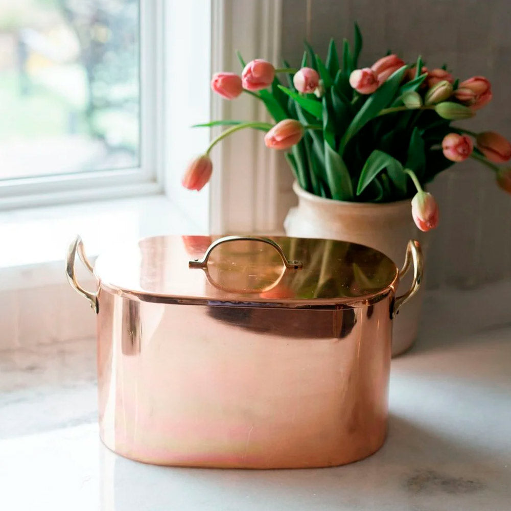 Copper Bread Box 13"