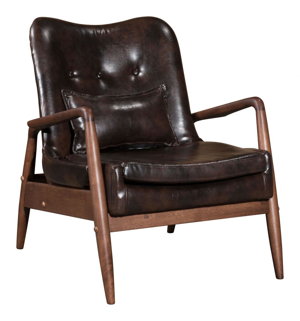 The Bully Lounge Chair & Ottoman Brown  Era and Style Inspired Home Decor 1