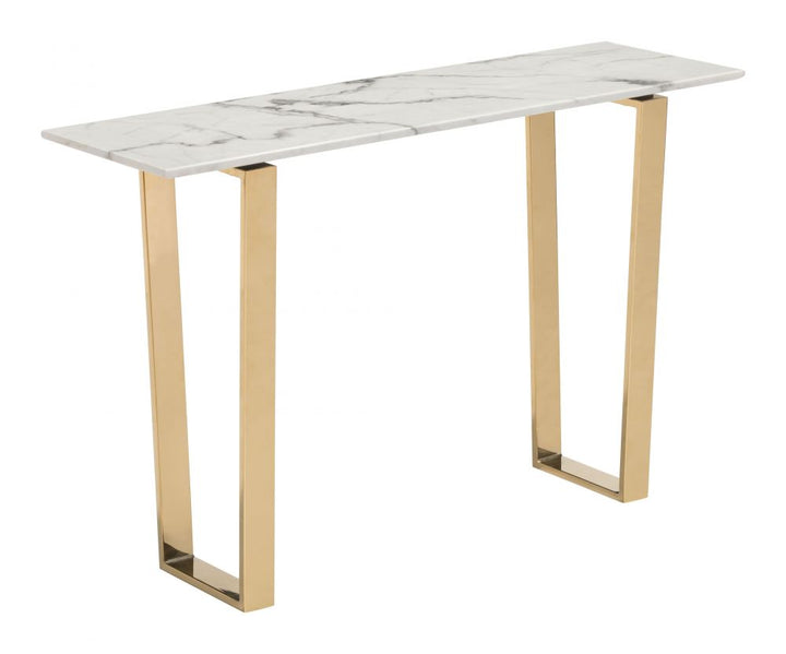 The Atlas Console Table White & Gold  Era and Style Inspired Home Decor 1