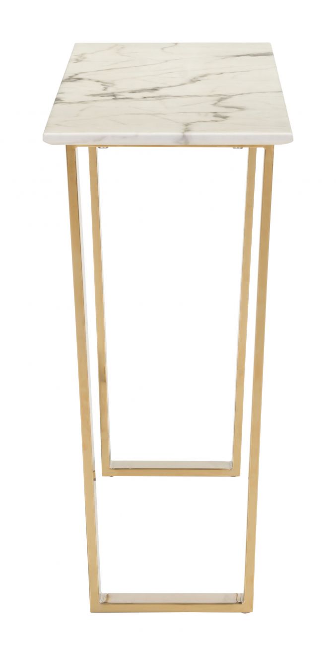 The Atlas Console Table White & Gold  Era and Style Inspired Home Decor 1