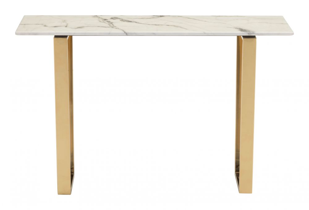 The Atlas Console Table White & Gold  Era and Style Inspired Home Decor 1