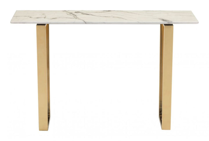 The Atlas Console Table White & Gold  Era and Style Inspired Home Decor 1