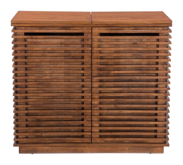 The Linea Bar Cabinet Walnut